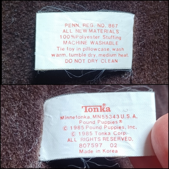 Vintage 80s Pound Puppies 3 Dog 1985 Plush Set & Read Along Book & Cassette - Picture 3 of 14